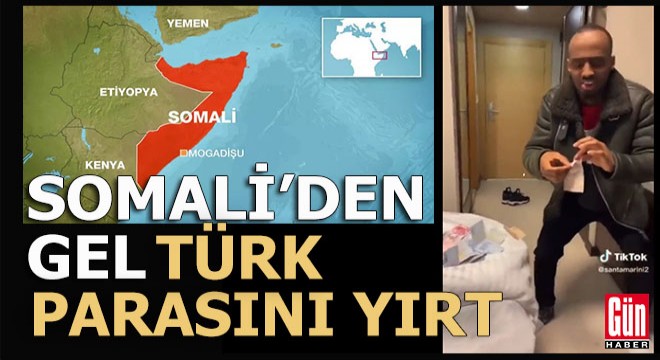 Türk Lirasını yırtan 2 Somalili gözaltında