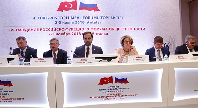 Türk-Rus Toplumsal Forumu Antalya'da başladı