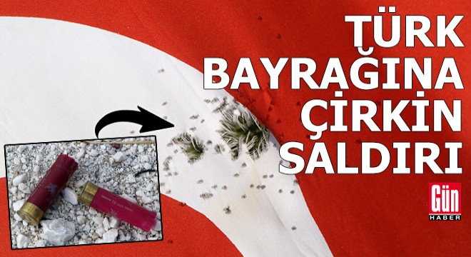Türk bayrağına çirkin saldırı!