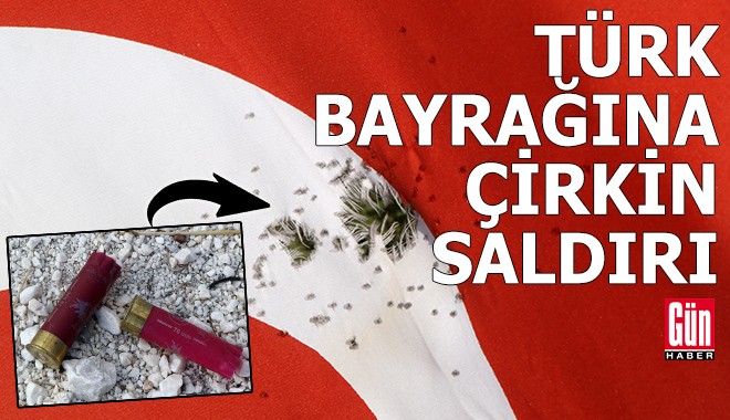 Türk bayrağına çirkin saldırı!