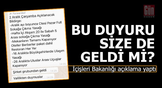 Türkiye 3 hafta kapanacak genelgesi doğru mu?..