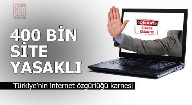 Türkiye'nin internet özgürlüğü karnesi: 400 binden fazla site yasaklı!