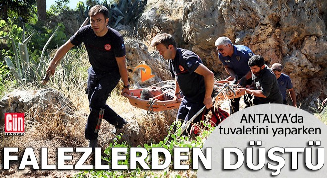 Tuvaletini yaparken falezlerden düştü