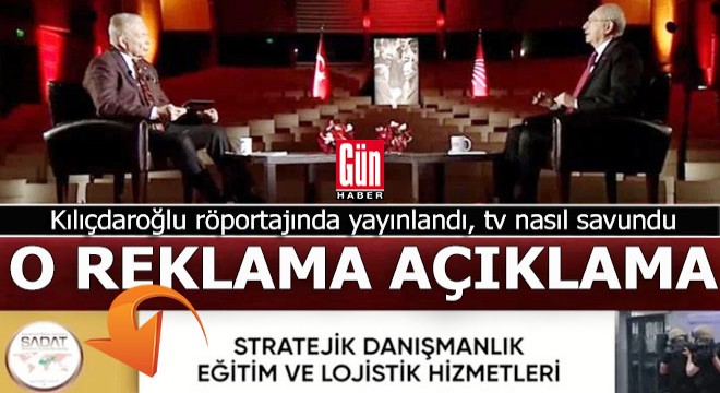 Tv100'den 'SADAT' açıklaması