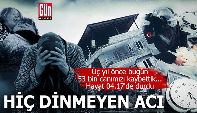 Üç yıl önce bugün 53 bin canımızı kaybettik