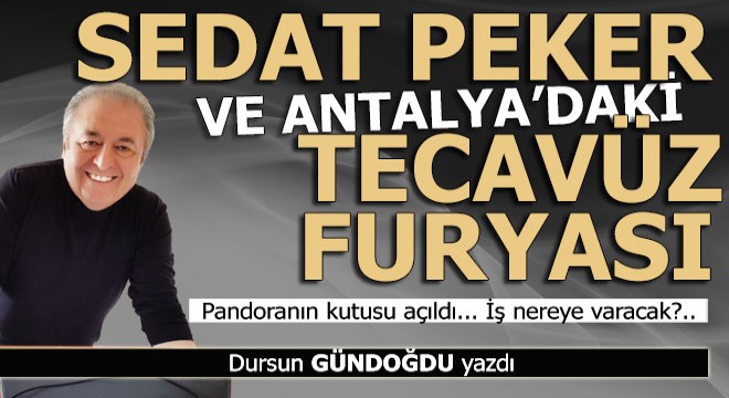 Uçkuruna düşkün Antalyalı siyasiler...