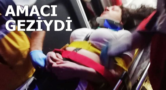 Uçurumdan düşen genç kızın vücudunda kırıklar oluştu