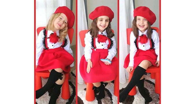 Üçüz kız kardeşlerin 23 Nisan kutlaması