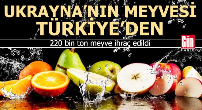 Ukrayna nın meyvesi Türkiye den