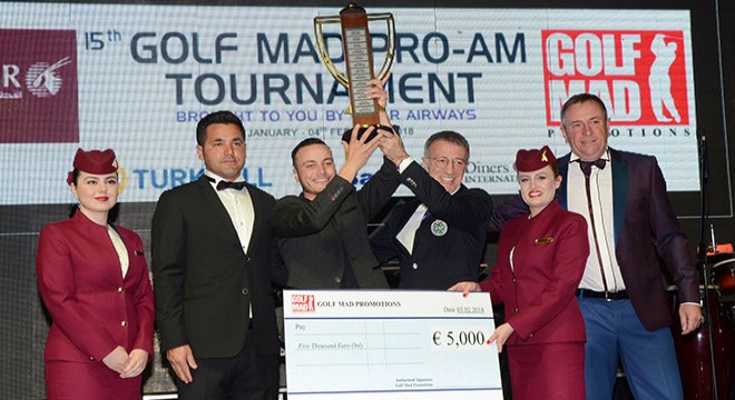 Uluslararası Golf Mad Pro-Am Golf Turnuvası'nda ödül zamanı