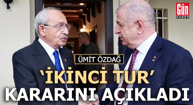 Ümit Özdağ  ikinci tur  kararını açıkladı