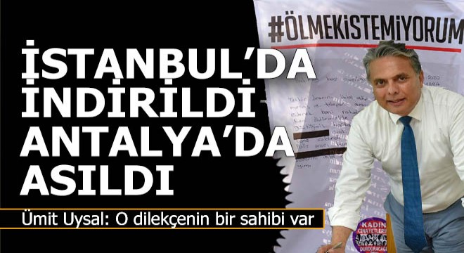 Ümit Uysal  O dilekçenin sahibi var 