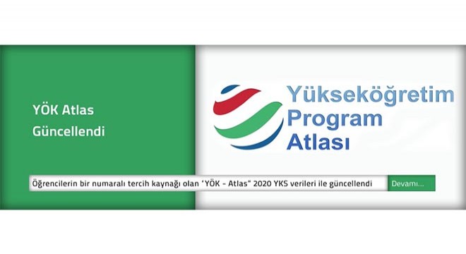 Üniversite tercihi yapacaklar için 'YÖK Atlas' güncellendi