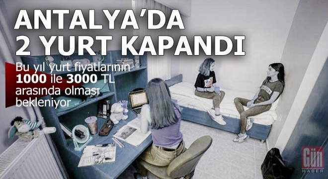 Üniversite yurtları bir bir kapanıyor