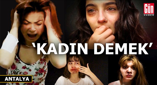 Üniversitelilerden kadına şiddet filmi