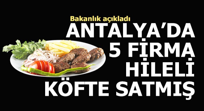 Ünlü köfteciler sınıfta kaldı