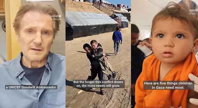 Ünlü aktör Liam Neeson’dan Gazze’deki çocuklar için çağrı
