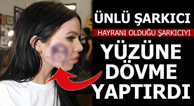 Ünlü şarkıcı, yüzüne hayran olduğu şarkıcının dövmesini yaptırdı