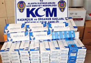 Alanya’da 3 bin 820 paket kaçak sigara ele geçirildi