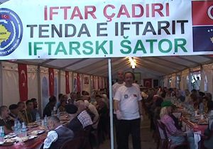 Türk askerinden Kosova’da iftar çadırı