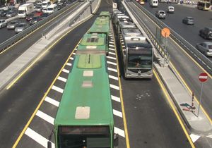 Beylikdüzü metrobüs hattında deneme seferleri başladı