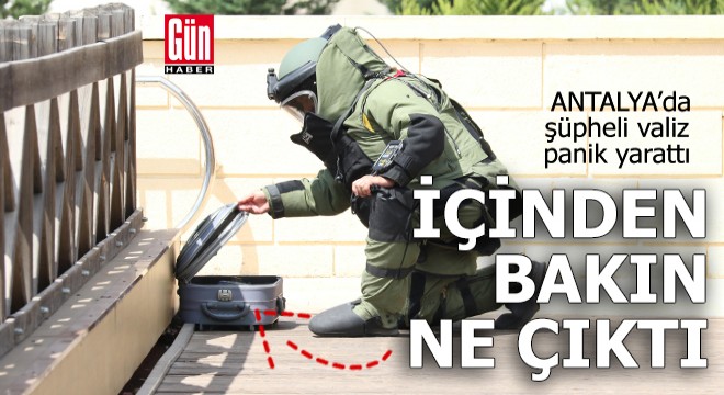Üst geçitteki şüpheli valizin içinden bakın ne çıktı?