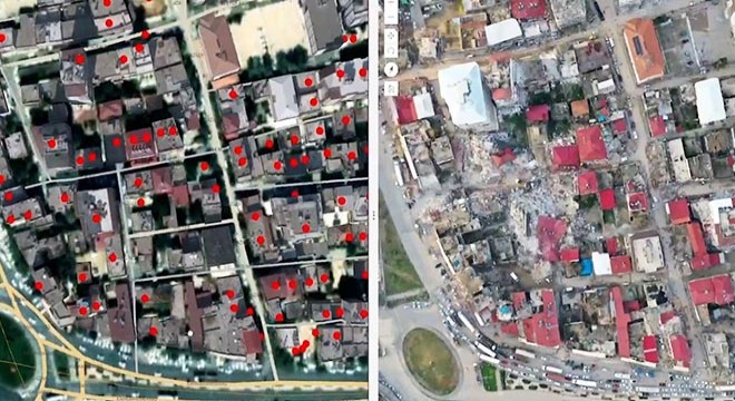 Uydu görüntüleri ve İHA'lar ile hasar tespit çalışması