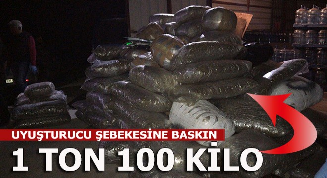 Uyuşturucu operasyonu; 1 ton 100 kilo skunk ele geçirildi
