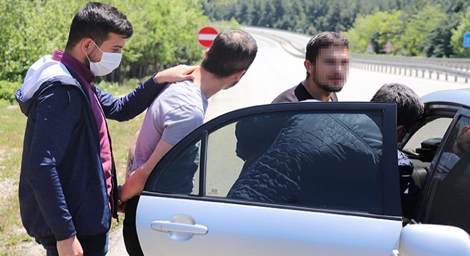 Uyuşturucu şüphesiyle durdurulan otomobildeki 3 kişiye para cezası