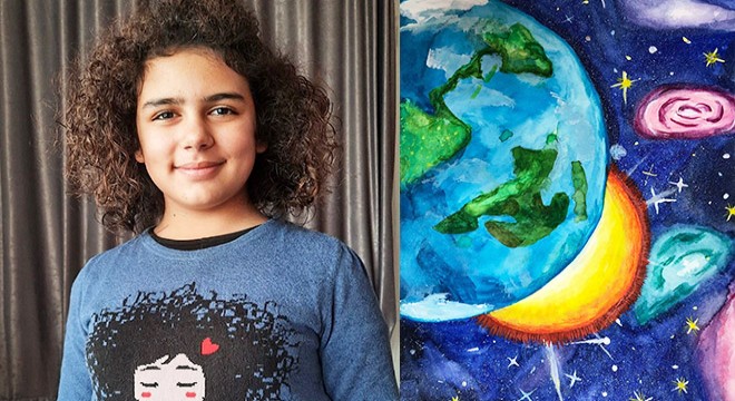 Uzayı anlattığı resimle dünya ikincisi oldu