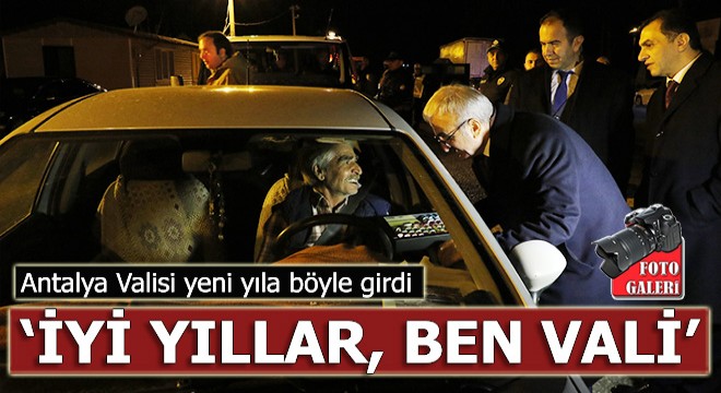 Vali Karaloğlu, yeni yıla yolda girdi