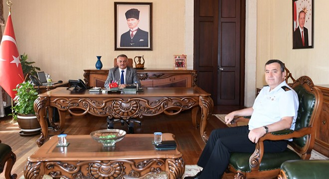 Vali Yazıcı, Tuğgeneral Özfidan'ı kabul etti
