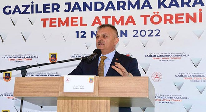 Vali Yazıcı, Kepez Gaziler jandarma karakolunun temelini attı