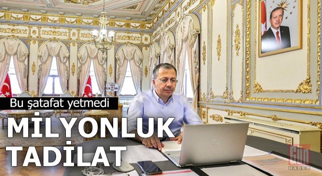 Valiliğe 3 milyon 381 bin TL'lik tadilat