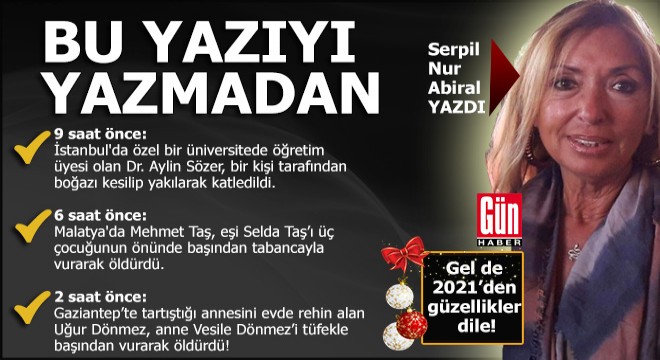 Vallahi güle güle 2020...