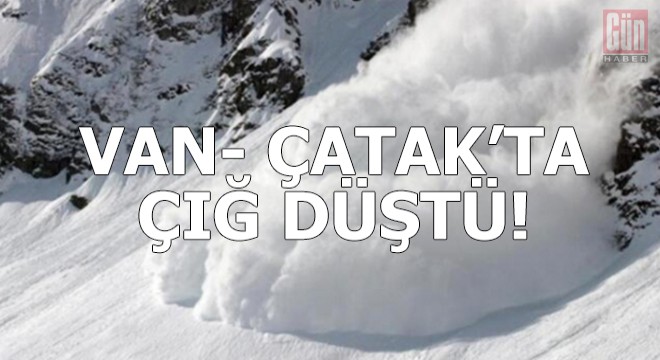 Van- Çatak'ta çığ düştü!