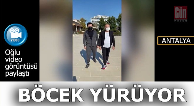 Ve Muhittin Böcek'in yürürken görüntüsü paylaşıldı...
