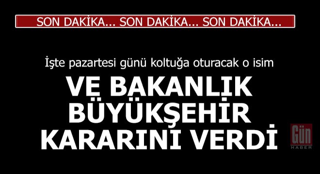 Ve bakanlık Antalya Büyükşehirde koltuğa kimin oturacağı kararını verdi