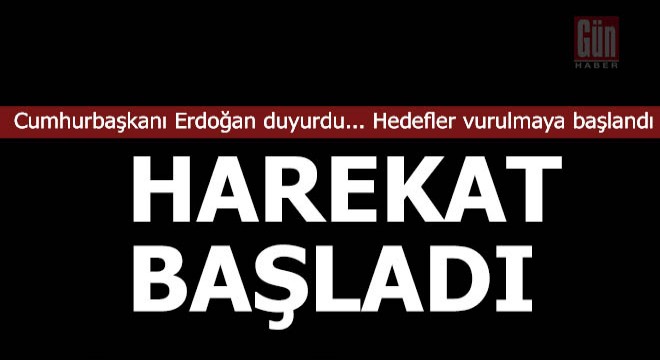 Ve harekat başladı