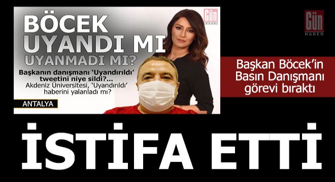 Ve o danışman istifa etti