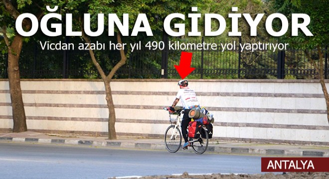 Vicdan azabı çekiyor, her yıl Antalya'dan Manisa'ya 490 km pedal çeviriyor