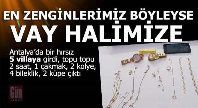 Villa hırsızı yakalandı