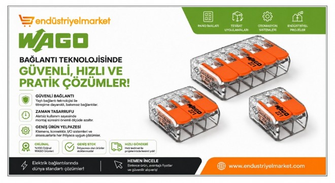 WAGO Klemens Çözümleri Endüstriyel Elektrik Bağlantılarında Güvenilir Kullanım Sunuyor