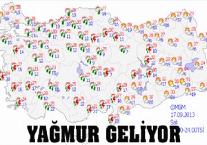 Antalya'ya yağmur geliyor