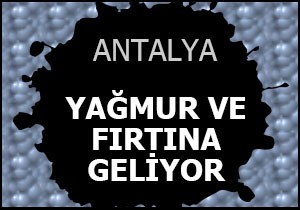 Yağmur ve fırtına uyarısı