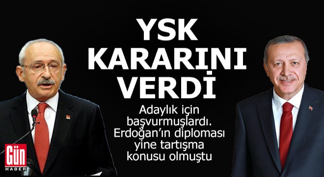 YSK adaylık başvurularını inceledi kararını verdi