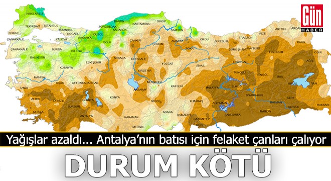 Yağışlar azaldı... Antalya'nın batısı için tehlike çanları çalıyor