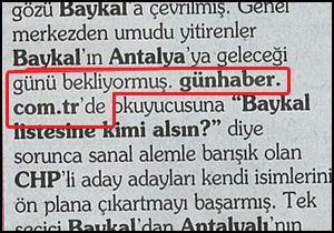  GÜN HABER'i yazdı