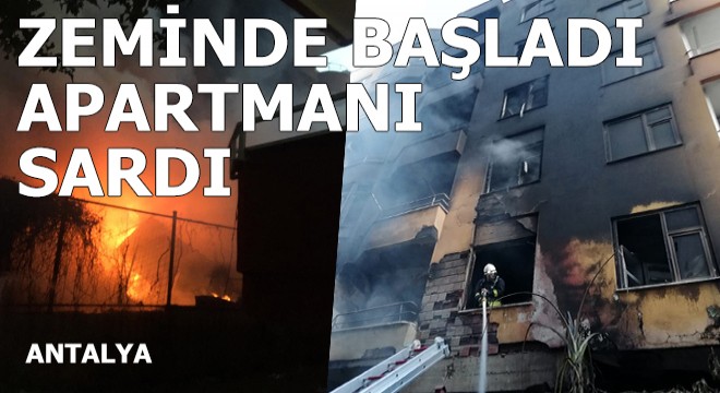 Yangın zemin kattan çatıya çıktı