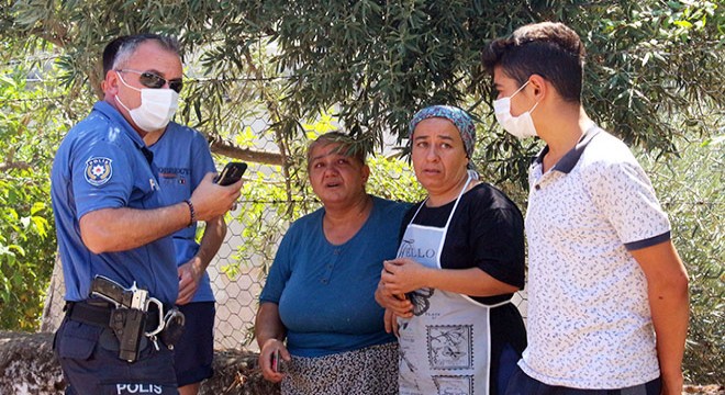 Yangına müdahaleyi gözyaşları içinde izlediler